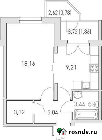 1-комнатная квартира, 45 м², 4/4 эт. на продажу в Кузьмоловском Кузьмоловский - изображение 1