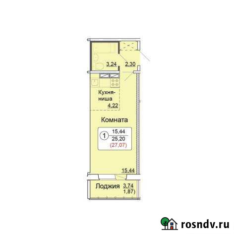 Квартира-студия, 27 м², 13/18 эт. на продажу в Кирове Киров - изображение 1