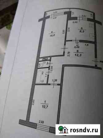 2-комнатная квартира, 55 м², 2/5 эт. на продажу в Чкаловске Чкаловск