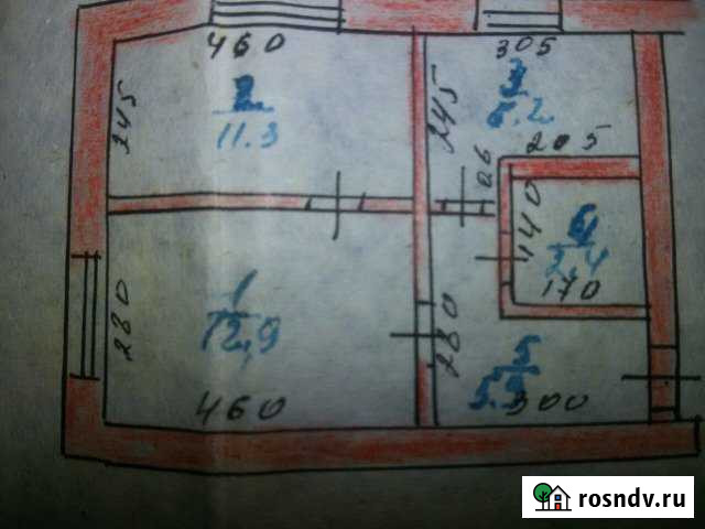 2-комнатная квартира, 38 м², 1/2 эт. на продажу в Эртиле Эртиль - изображение 1