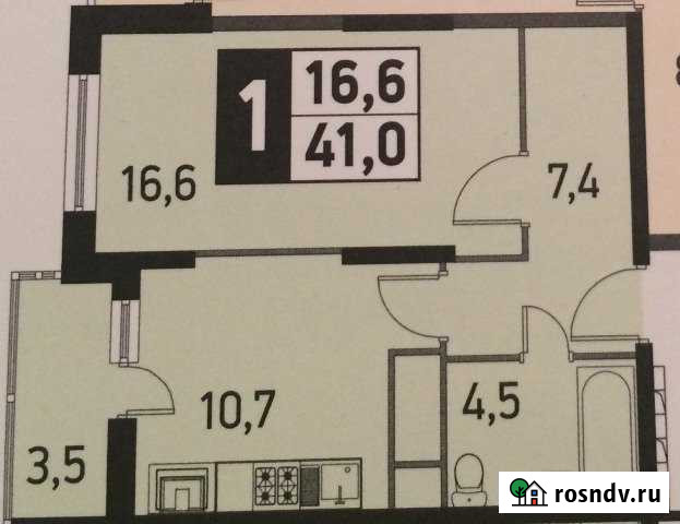 1-комнатная квартира, 40 м², 14/25 эт. на продажу в Одинцово Одинцово - изображение 1