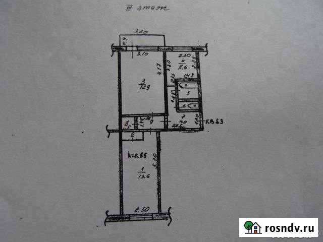 2-комнатная квартира, 45 м², 3/5 эт. в аренду на длительный срок в Емельяново Емельяново - изображение 1
