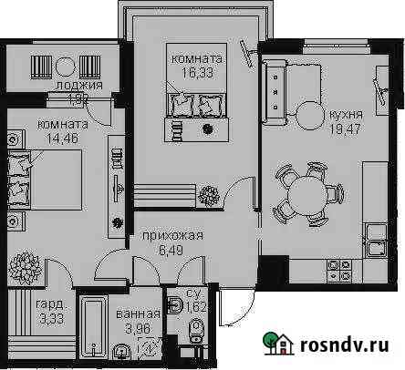 2-комнатная квартира, 69 м², 7/12 эт. на продажу во Всеволожске Всеволожск