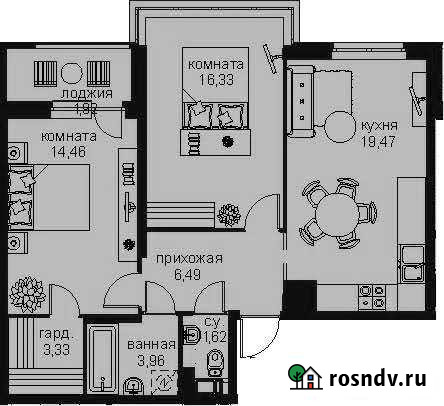 2-комнатная квартира, 69 м², 7/12 эт. на продажу во Всеволожске Всеволожск - изображение 1