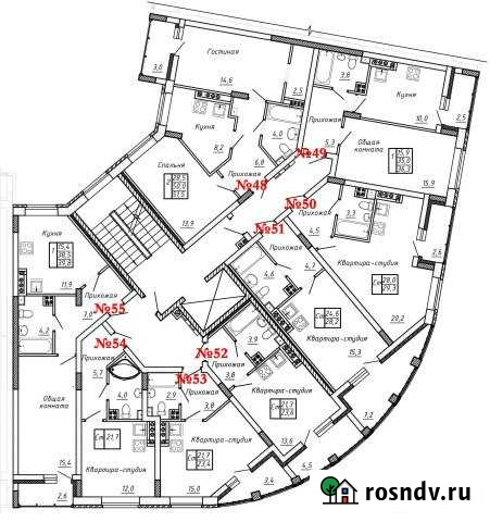 2-комнатная квартира, 51 м², 4/8 эт. на продажу в Кохме Кохма - изображение 1