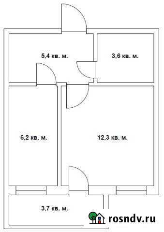 1-комнатная квартира, 27 м², 2/2 эт. на продажу в Кимовске Кимовск - изображение 1