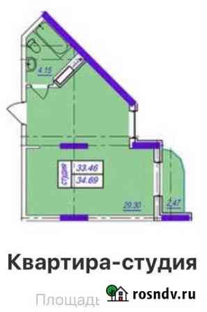 1-комнатная квартира, 35 м², 3/4 эт. на продажу в Мысхако Мысхако