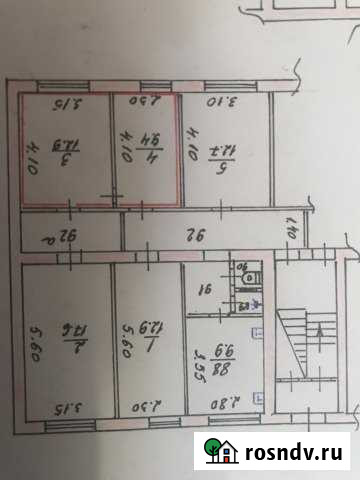 Комната 22 м² в 4-ком. кв., 1/4 эт. на продажу в Симферополе Симферополь - изображение 1