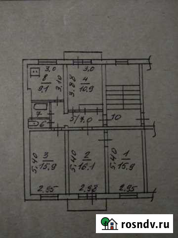 4-комнатная квартира, 80 м², 5/5 эт. на продажу в Камышине Камышин - изображение 1