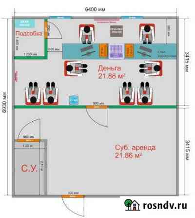 Торговое помещение, 21.86 кв.м. Ярославль