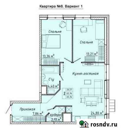 2-комнатная квартира, 65 м², 6/17 эт. на продажу в Лыткарино Лыткарино