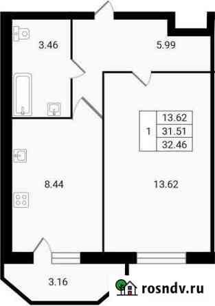 1-комнатная квартира, 34 м², 5/8 эт. на продажу в Сертолово Сертолово