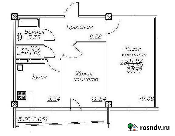 2-комнатная квартира, 57 м², 7/14 эт. на продажу в Череповце Череповец - изображение 1