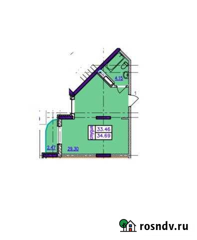 1-комнатная квартира, 34 м², 4/5 эт. на продажу в Мысхако Мысхако - изображение 1