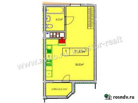 Квартира-студия, 31 м², 4/7 эт. на продажу в Геленджике Геленджик