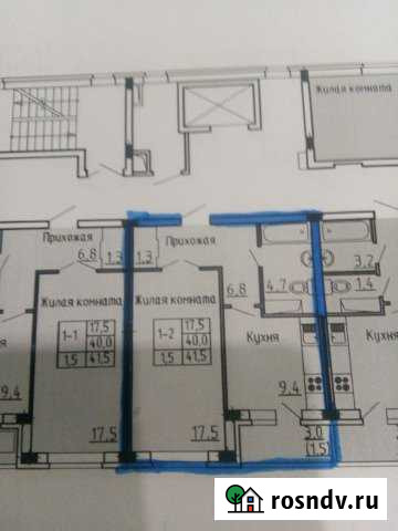 1-комнатная квартира, 41 м², 5/7 эт. на продажу в Красненькой Красненькая - изображение 1