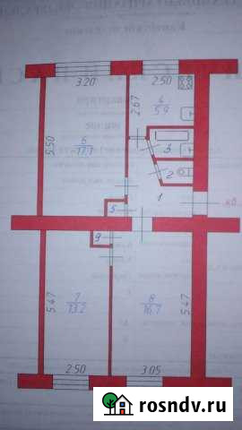 3-комнатная квартира, 61 м², 1/5 эт. на продажу в Каменке Пензенской области Каменка - изображение 1