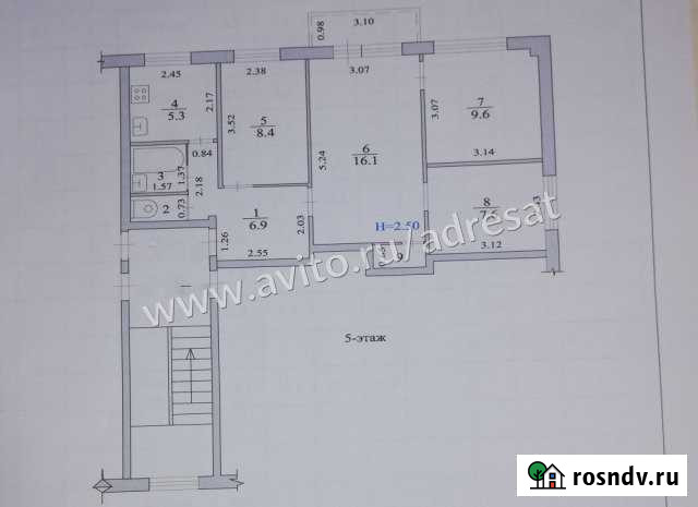4-комнатная квартира, 54 м², 5/5 эт. на продажу в Светлом Яре Светлый Яр - изображение 1