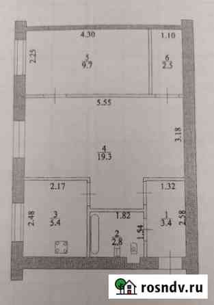2-комнатная квартира, 43 м², 1/2 эт. на продажу во Фролово Фролово