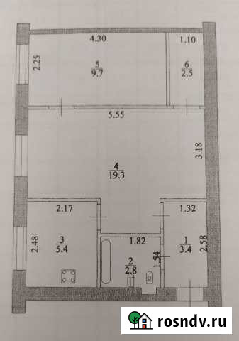 2-комнатная квартира, 43 м², 1/2 эт. на продажу во Фролово Фролово - изображение 1