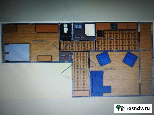 2-комнатная квартира, 46 м², 3/3 эт. на продажу в Сасово Сасово - изображение 1