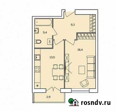 1-комнатная квартира, 46 м², 9/18 эт. на продажу в Пензе Пенза - изображение 1
