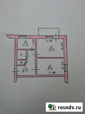 2-комнатная квартира, 42 м², 2/2 эт. на продажу в Калаче-на-Дону Калач-на-Дону - изображение 1