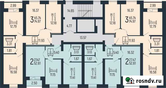 2-комнатная квартира, 52 м², 4/10 эт. на продажу в Энгельсе Энгельс - изображение 1