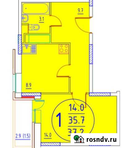 1-комнатная квартира, 38 м², 10/17 эт. на продажу в Дмитрове Дмитров - изображение 1