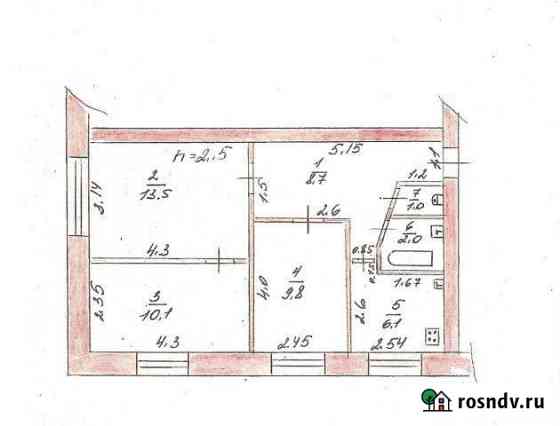 3-комнатная квартира, 51 м², 5/5 эт. на продажу в Сердобске Сердобск