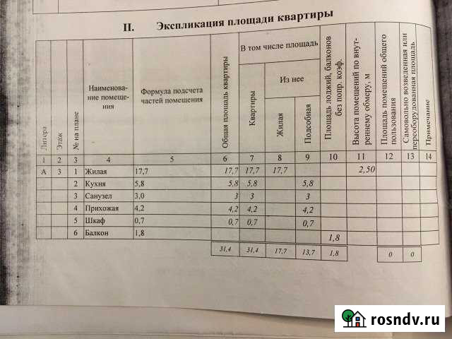 1-комнатная квартира, 31 м², 3/5 эт. на продажу в Кирове Калужской области Киров - изображение 1