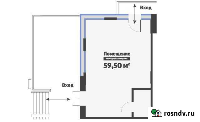 Помещение свободного назначения, 59.5 кв.м. Клин - изображение 1