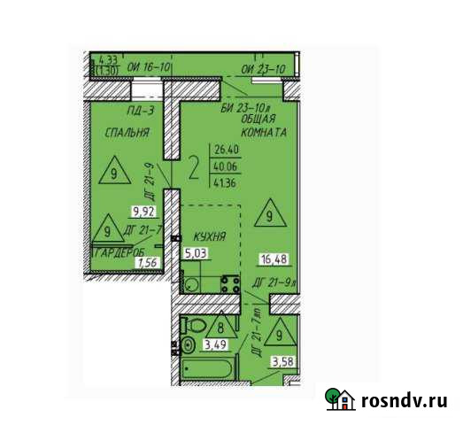 2-комнатная квартира, 41 м², 7/17 эт. на продажу в Пензе Пенза - изображение 1