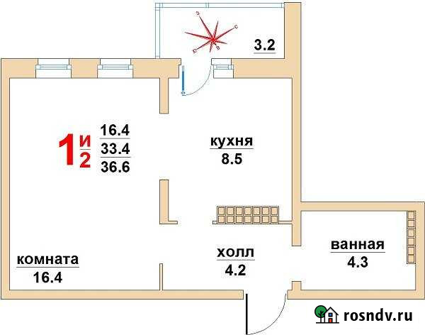1-комнатная квартира, 36 м², 17/19 эт. на продажу в Верхней Пышме Верхняя Пышма - изображение 1