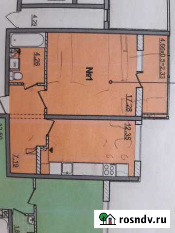 1-комнатная квартира, 43 м², 2/9 эт. на продажу в Феодосии Феодосия - изображение 1