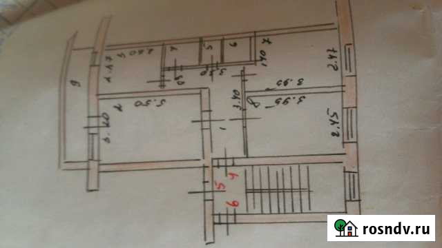 3-комнатная квартира, 64 м², 2/2 эт. на продажу в Новописцово Новописцово - изображение 1