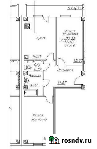 2-комнатная квартира, 69 м², 8/14 эт. на продажу в Череповце Череповец - изображение 1