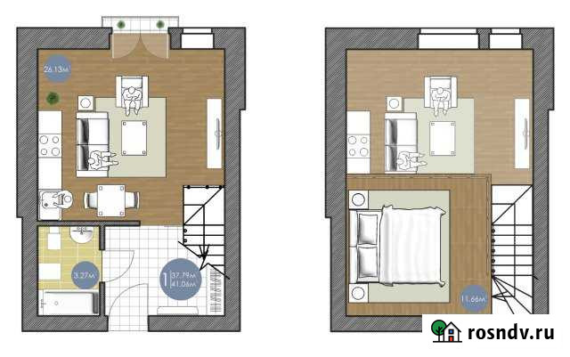 Квартира-студия, 41 м², 4/4 эт. на продажу в Пригородном Оренбургской области Пригородный - изображение 1