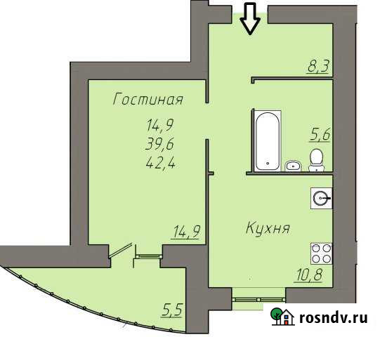 1-комнатная квартира, 42 м², 11/16 эт. на продажу в Саранске Саранск - изображение 1