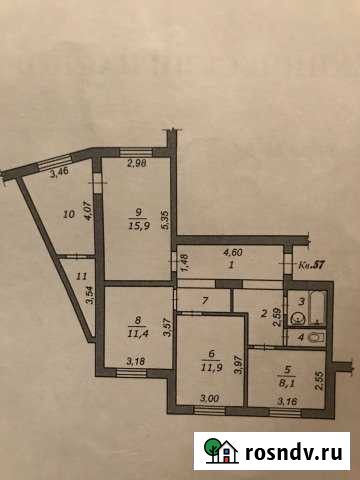 3-комнатная квартира, 78 м², 5/5 эт. на продажу в Разумном Разумное - изображение 1