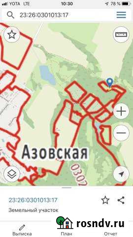 Участок СНТ, ДНП 9 сот. на продажу в Азовской Азовская - изображение 1