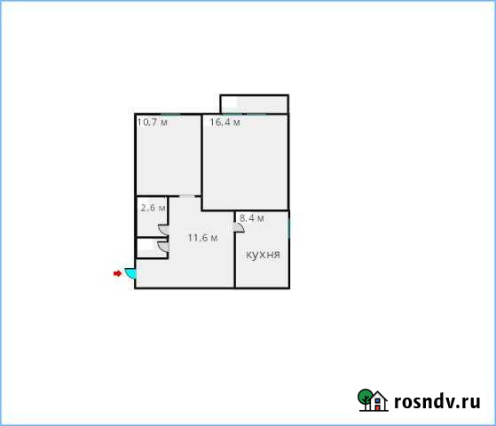 2-комнатная квартира, 52 м², 3/4 эт. на продажу в Кудиново Кудиново - изображение 1