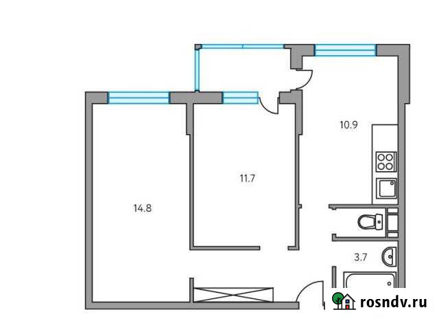 2-комнатная квартира, 50 м², 4/6 эт. на продажу в Пироговском Пироговский - изображение 1