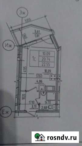 Квартира-студия, 22 м², 15/16 эт. на продажу во Всеволожске Всеволожск - изображение 1