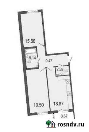 2-комнатная квартира, 71 м², 1/4 эт. на продажу в Токсово Токсово