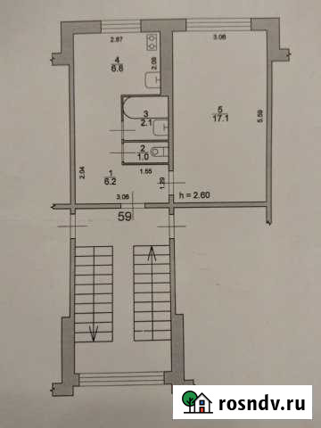 1-комнатная квартира, 33 м², 5/5 эт. на продажу в Лямбире Лямбирь - изображение 1