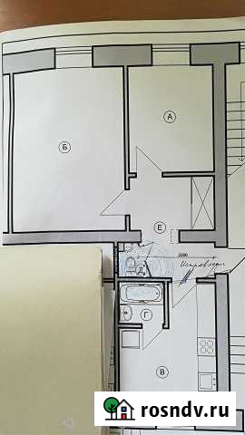 2-комнатная квартира, 56 м², 1/2 эт. на продажу в Большом Селе Большое Село - изображение 1