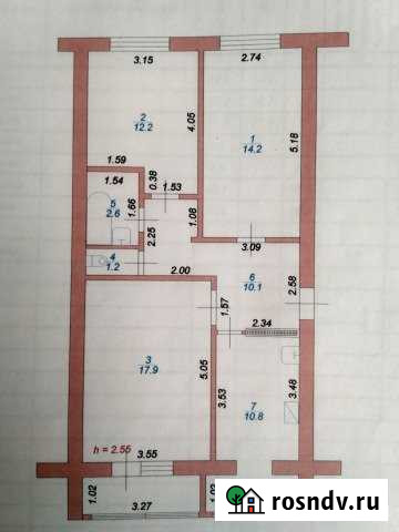 3-комнатная квартира, 74 м², 4/5 эт. на продажу в Прохладном Прохладный - изображение 1