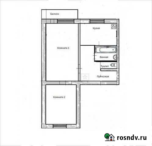 2-комнатная квартира, 45 м², 2/2 эт. на продажу в Севске Севск - изображение 1