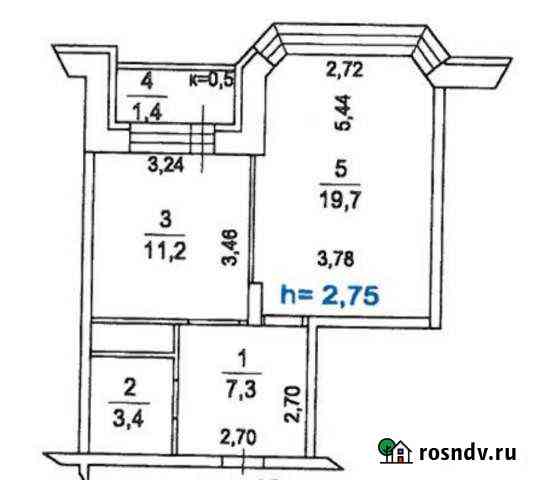 1-комнатная квартира, 42 м², 8/14 эт. на продажу в Малаховке Малаховка